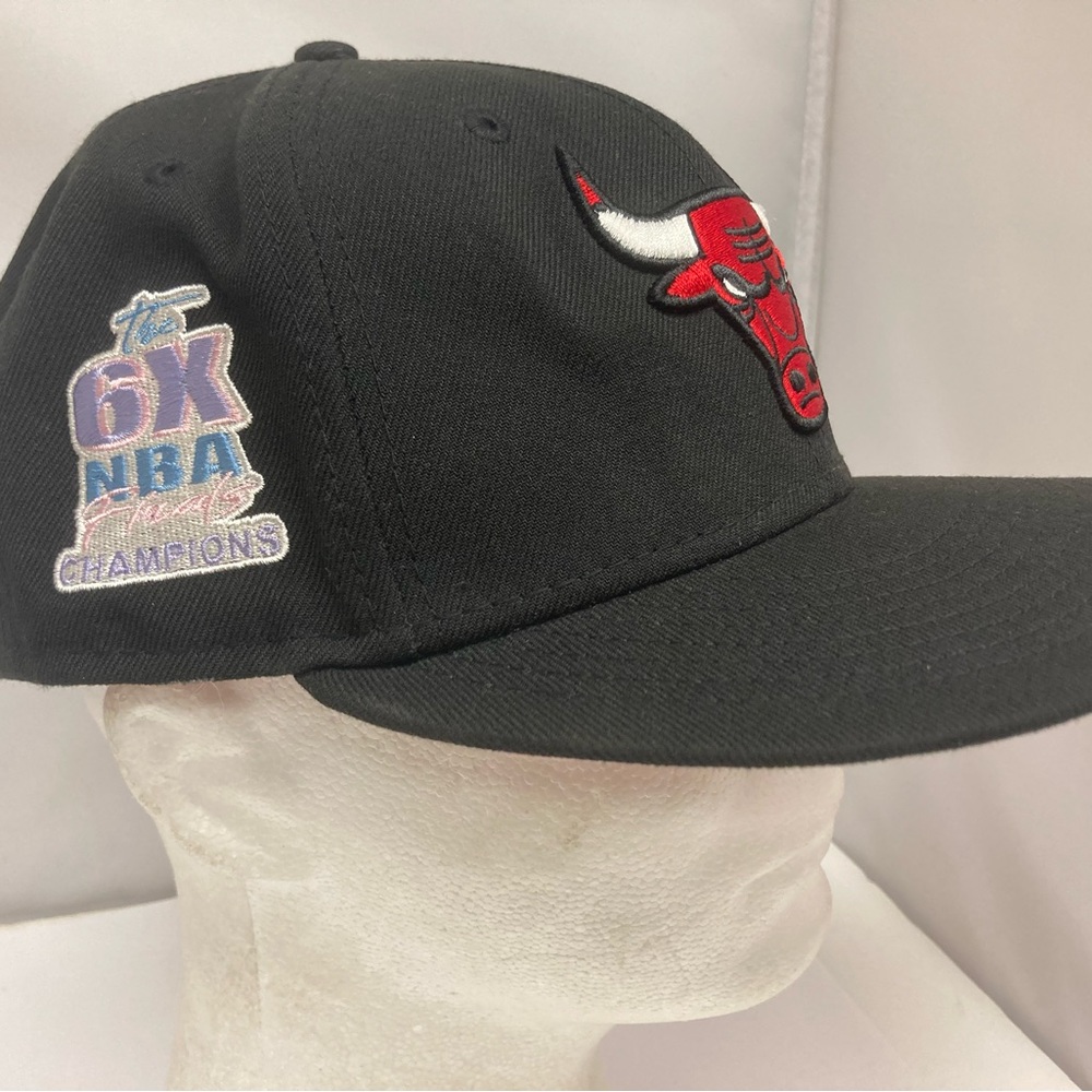 Chicago Bulls New Era 59Fifty 6x NBA Finals Champions Fitted 7 1/2 Hat Cap Patch